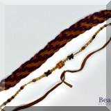 J116. Two leather chokers. - $12 